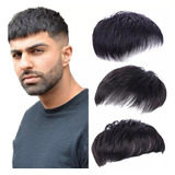 Topper De Cabelo Humano Masculino Perucas Clip Em Postiços