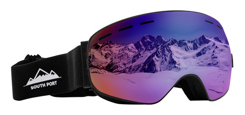 Antiparra Gadnic Para Ski Snowboard Espejada Antiempaño Color De La Lente Tornasolado Color Del Armazón Negro Variantes: Unico