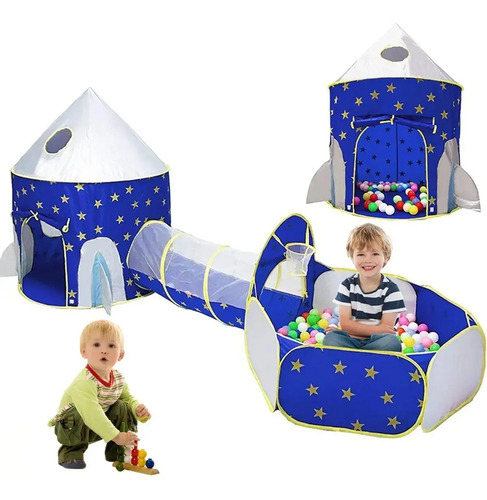 Carpa Infantil 3 En 1 Casita Juego Tienda Piscina De Bolas