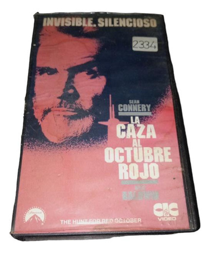 La Caza Al Octubre Rojo!!!!!en Vhs Clásico Original!!