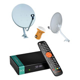 Kit Tv Satelital Receptor Gtmedia V8x Hd + Antena 60cm + Lnb