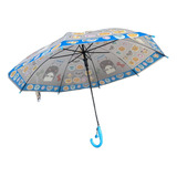 Guarda Chuva Premium Infantil Transparente C/ Apito  