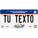 Placas Para Auto Personalizadas Baja California Sur
