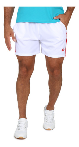 Short Pádel Lotto Superrápida Hombre En Blanco