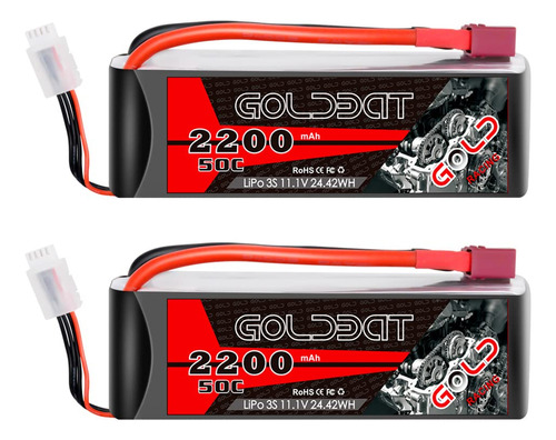 Goldbat Bateria Lipo De 11.1v 2200mah 3s 50c Con Enchufe Dea