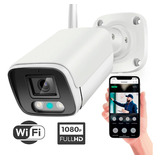 Cámara Wifi Ip Full Hd 1080p Sinovision Exterior Audio Mic 