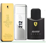 Kit De 3 Perfumes Masculinos One Million, 212 Vip Men, Ferrari Black