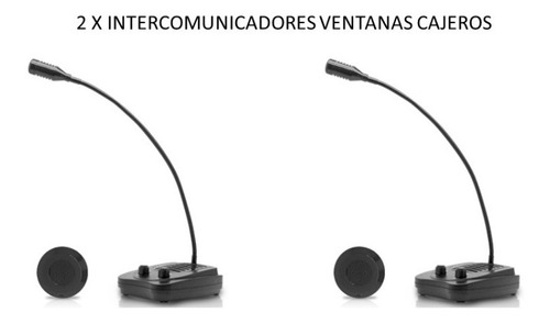 Kit 2 X Intercomunicador De Ventanas Para Cajeros Dos Vías