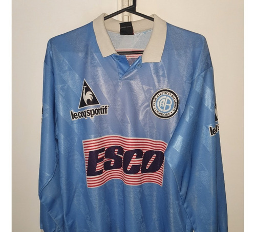 Camiseta Belgrano Cordoba Lecoqsportif 1996 Esco Manga Larga