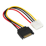 Cable Adaptador Alimentacion Sata 15 Pin Macho A Molex Ide