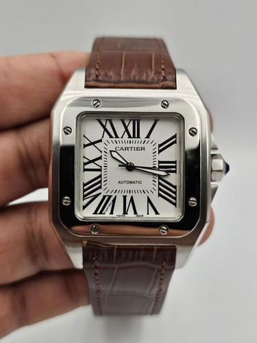 Reloj Silver Automático Piel No Audemars Piguet Patek Philip