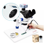 Microscópio Trinocular Kaisi Tx-350e Camera 4k Hdmi Stereo