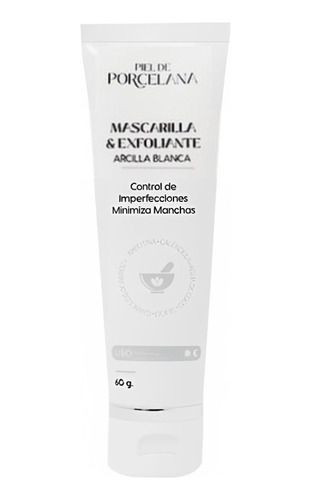 Mascarilla Exfoliante Arcilla Blanca 60 Gr Piel De Porcelana