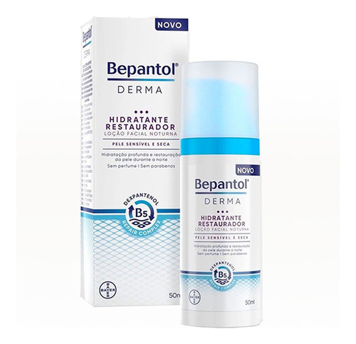 Loção Hidratante Facial Noturna Bepantol Derma 50ml