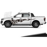 Calco Ford Ranger Tattoo Flame Tunning Tuning Juego