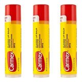 Carmex Lip Balm Medicated Bastão Kit Com 3 Original Eua