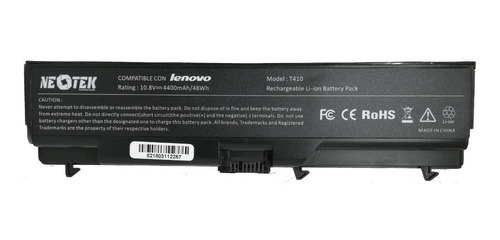 Bateria Lenovo Thinkpad T410 T410i T420 T510 T510i 6 Celdas