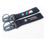 Llavero Cinta Auto Motos Mosqueton Negro Moto Bmw