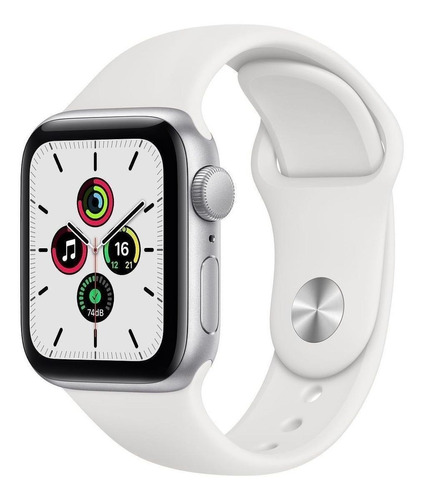 Apple Watch Se (gps, 40mm) - Caja De Aluminio Color Plata - Correa Deportiva Blanca