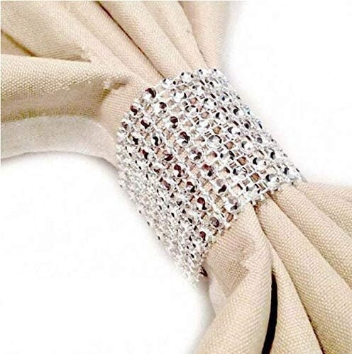 3000silla Sash Rings Anillos Servilleta Plata Soporte Cierre