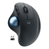 Mouse Sem Fio Logitech Trackball Ergo M575 Preto