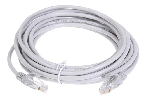 Cable Ethernet Lan Red 15 Metros Reforzado Blanco
