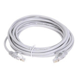 Cable Ethernet Lan Red 15 Metros Reforzado Blanco