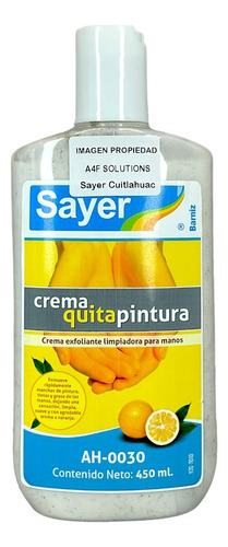 Sayer Crema Exfoliante Limpiadora Para Manos (450 Ml)