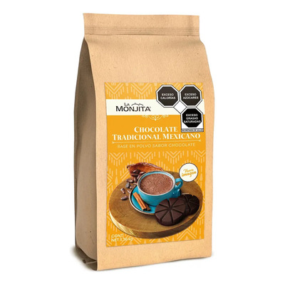 Chocolate Tradicional Mexicano La Monjita con Canela Sin Gluten 1.36kg | Envío gratis