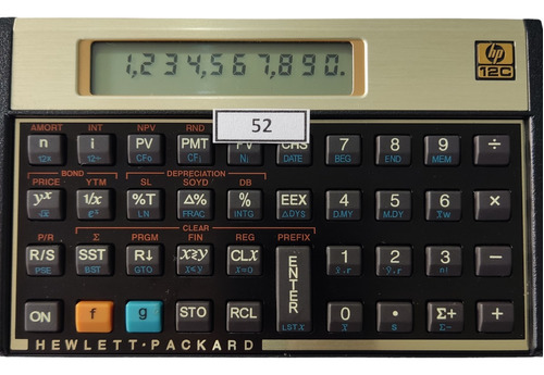 Calculadora Financeira Hp 12c Gold Português Modelo 52