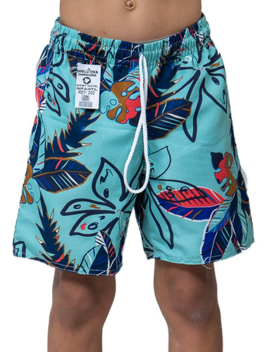 Kit Com 10 Bermudas Praia Estampada Surf Infantil - Atacado