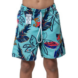 Kit Com 10 Bermudas Praia Estampada Surf Infantil - Atacado