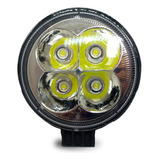 Faro Auxiliar Redondo 4 Led 12w Off Road F8 