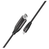 Cable Para Pantalla De Tipo-c A Hdmi Alta Definición 2m Hoco Color Negro