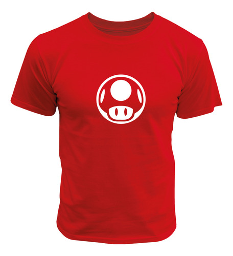 Playera De Hongo 1 Up Vida Mario Bros Nintendo Switch 3ds