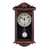 Jomparis Reloj De Pared De Pendulo Retro De Cuarzo, Decorati