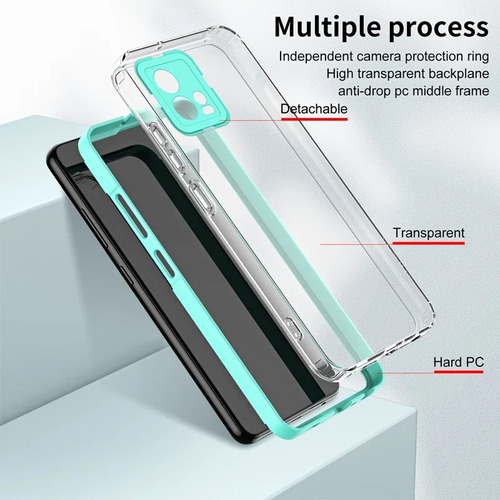 Funda Bumper Encastrable Para Moto E20 E40 Edge 30pro Reforz