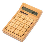 Calculadora Mesa Escritorio Bamboo Con 12 Dígitos Solar Ecol