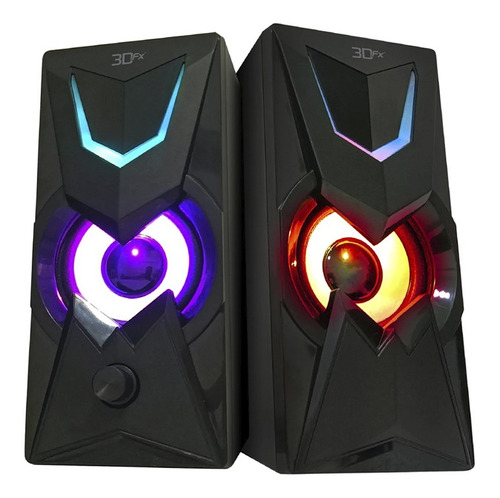 1x Parlante Gamer Con Luces Led 3dfx Gwydyon Envío A Chile