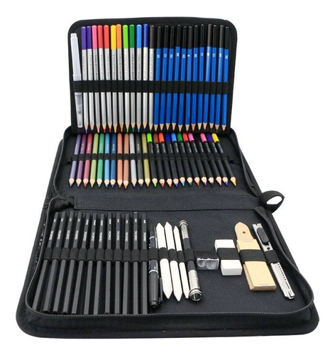 Kit 72 Piezas Lápices De Colores Arte Profesional Dibujo