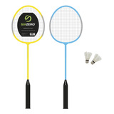 Set Badminton Junior Raquetas Sixzero Plumas Funda Niños