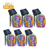 Sovob Luz De Noche Jardín 6pcs Luces De Hadas Solares