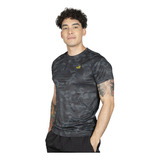 Remera Topper Full Print Hombre Training Negro