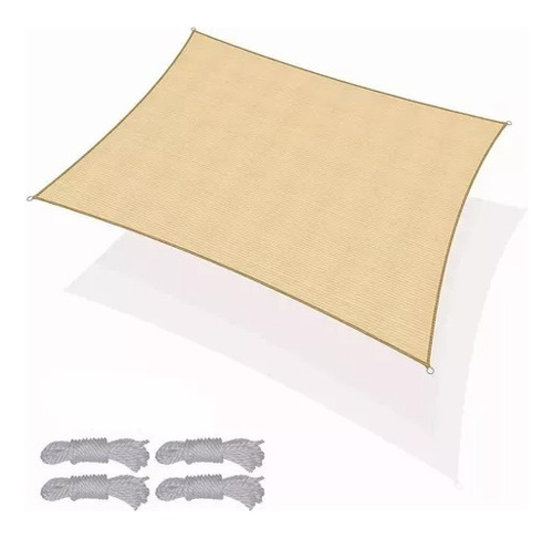 Protección Solar Piscina Jardín Lona Oxford - 3x2m Beige