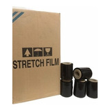 Film Stretch Virgen 10cm Negro Rollo 500gr Aprox Caja X 36 U