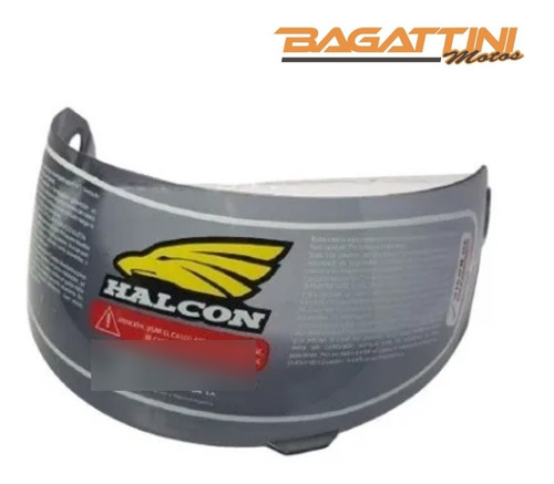 Visor Halcon H5 Ahumado Con Cremalleras Bagattini Motos