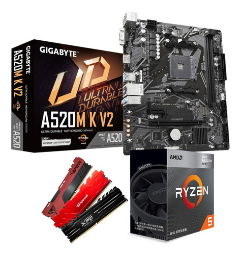 Kit Upgrade Amd Ryzen 5 5600gt 4.6ghz A520m-k 16gb 3200mhz