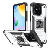 Funda Case Para Xiaomi Poco C40 Con Anillo + Mica 9d 