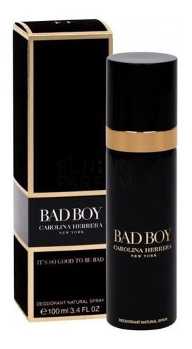 Desodorante Spray Bad Boy Carolina Herrera 100ml - Masculino