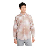 Camisa Hombre Woven Refine Regular Fit Café Dockers